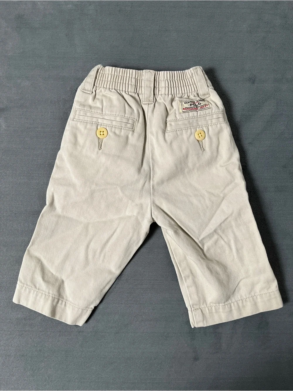 Ralph Lauren Outfit Set Infant 9 Months Red Half-Zip Pullover & Khaki Pants